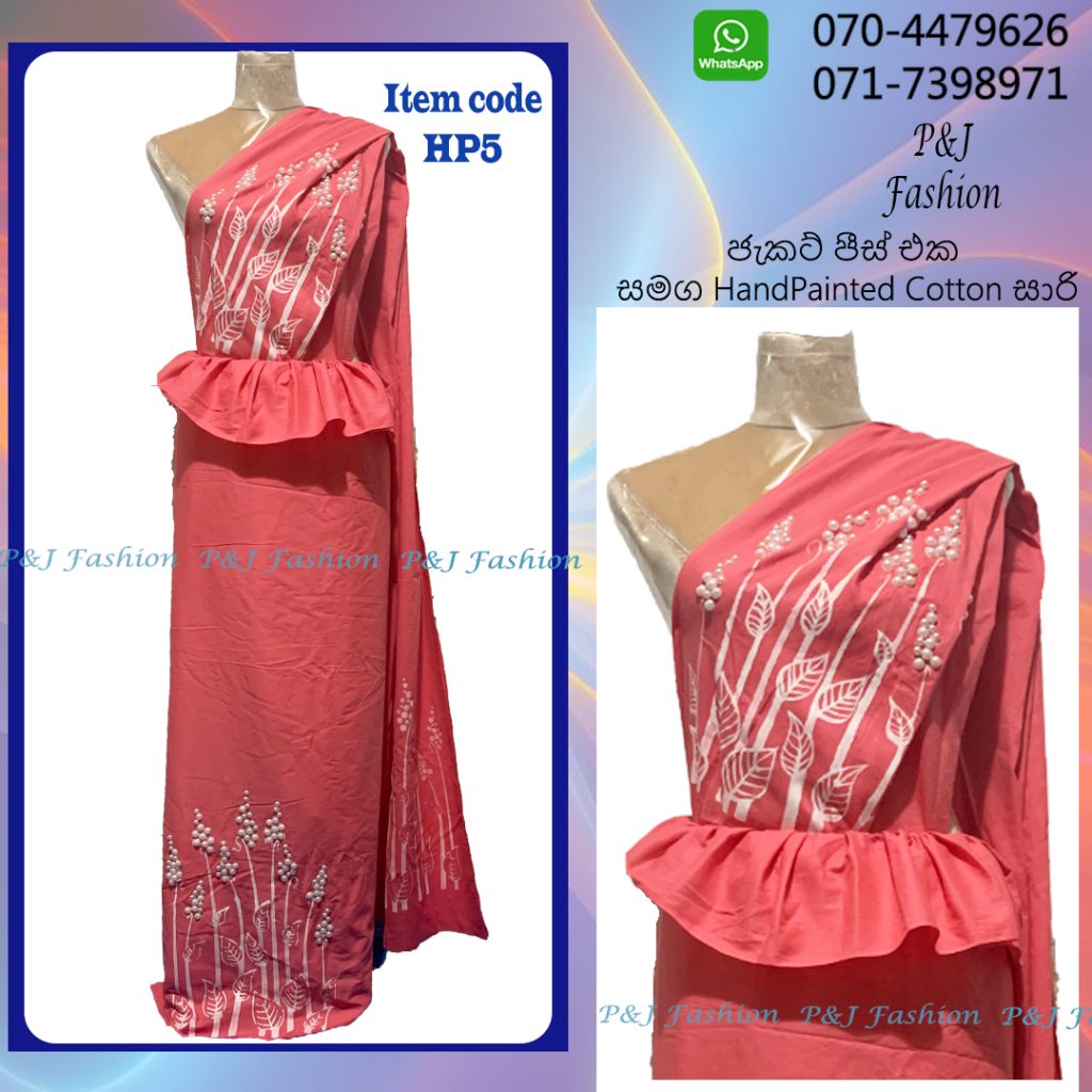 HP5 Hand Painted Cotton Saree